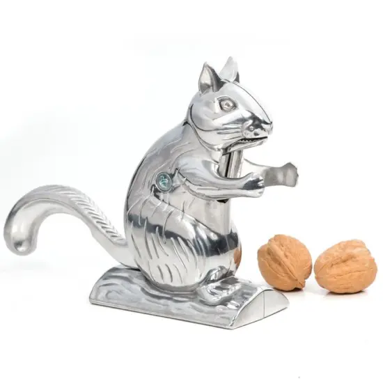 RSVP International Nutty Squirrel Nutcracker, Stainless Steel, Adorable Novelty Addition to Your Kitchen, Cracks All Types of Nuts, Great Housewarming {4}