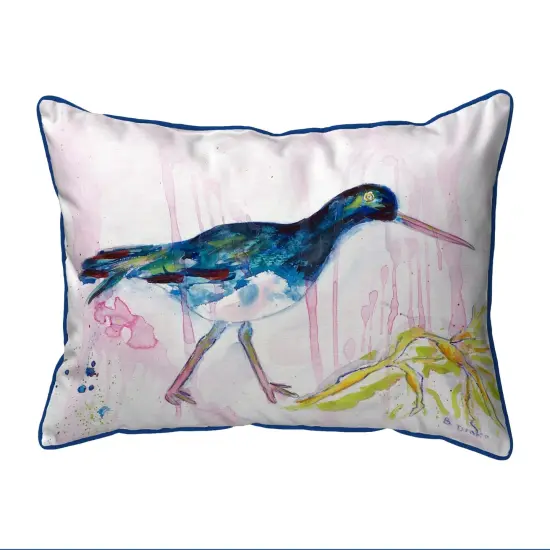 Betsy Drake Black Shore Bird Extra Large 20 X 24 Indoor / Outdoor Pillow {1}