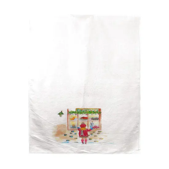 Betsy Drake Girl in Window Beach Towel Multicolor {1}