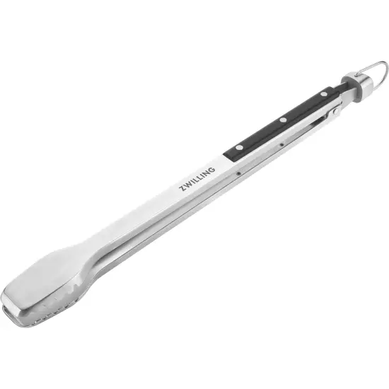 ZWILLING BBQ+ 16 inch Triple Rivet Stainless Steel Locking Grill Tongs {1}