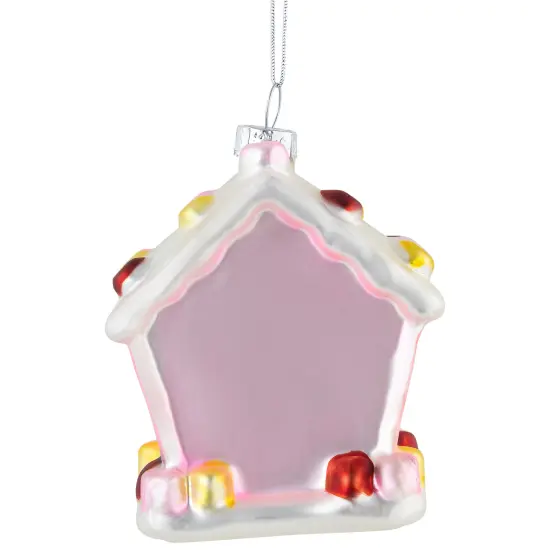 Northlight 3.25" Pink Candy House Glass Christmas Ornament {6}