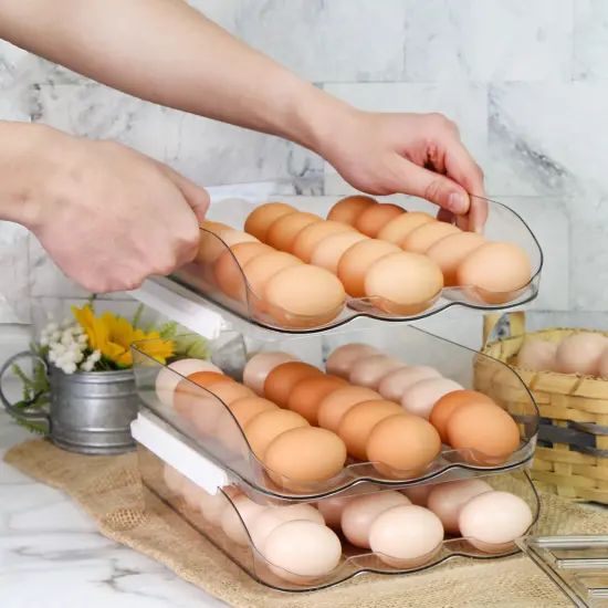 Creekview Home Emporium 3 Tier Stackable 48 Egg Holder for Refrigerator {5}