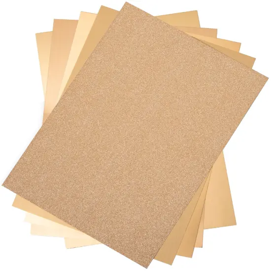 Sizzix Surfacez Opulent Cardstock Pack 8"X11.5" 50/Pkg-Gold {2}
