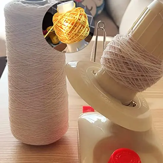 Needlecraft Yarn Ball Winder Hand Operated,Red,Portable Package,Easy to Set Up and Use,Sturdy with Metal Handle and Tabletop Clamp,Including Yarn Needles Set&hellip; {2}