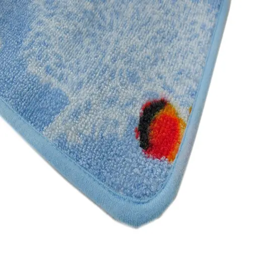 Coordinating Bath Rug, Soap Dish, Shower Curtain Set {4}