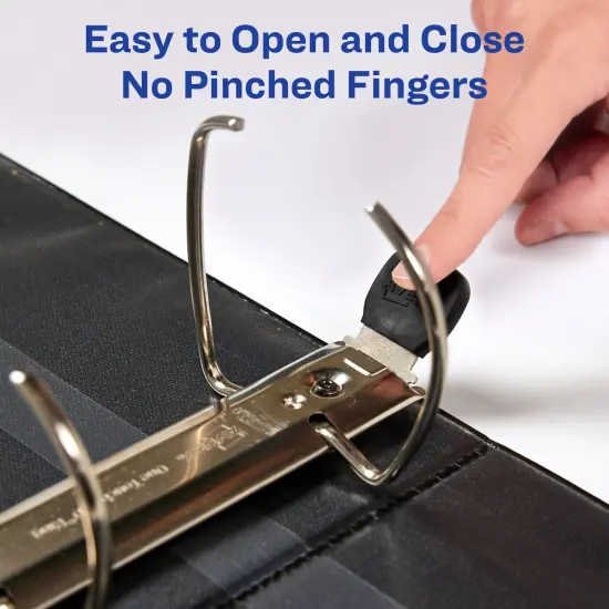 Avery Heavy-Duty View 3 Ring Binder, 4" One Touch EZD Rings, 4.5" Spine, 1 Navy Blue Binder (79804) {5}