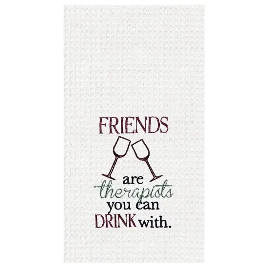 Friends Waffle Weave Cotton Kitchen Towel {1}