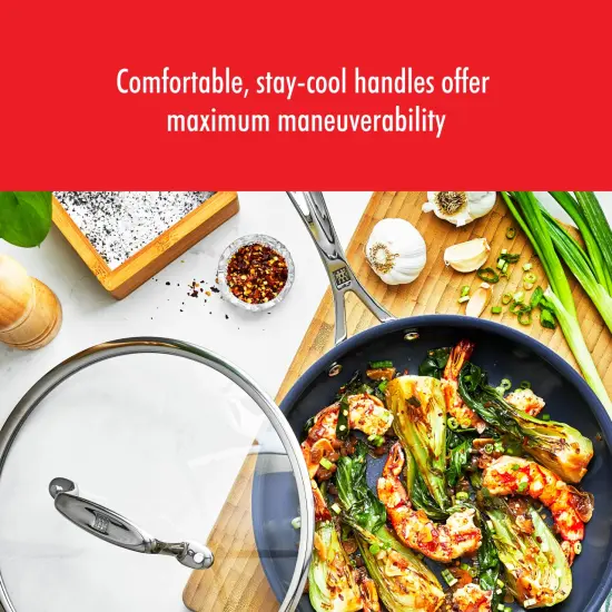 ZWILLING Clad CFX Stainless Steel Ceramic Nonstick Cookware Set {6}