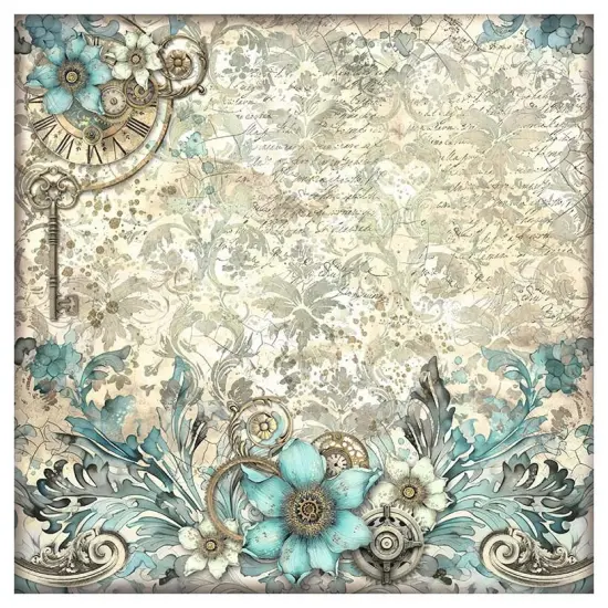 Stamperia Polyester Fabric 12"X12" 4/Pkg-Sir Vagabond In Fantasy World {3}