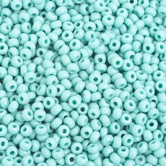 John Bead 8/0 Opaque Czech Glass Seed Beads, 500g Turquoise {1}