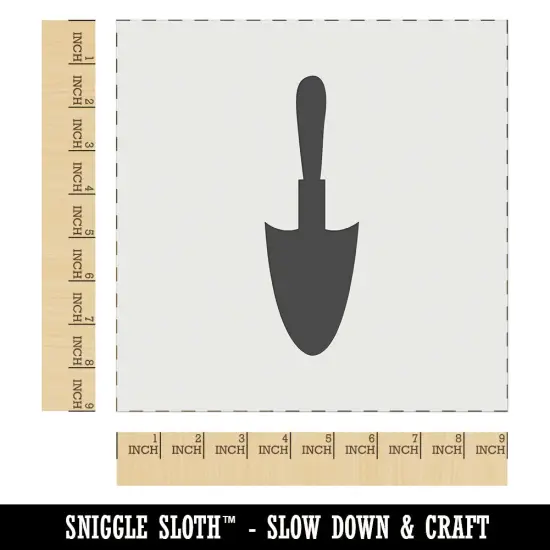 Garden Trowel Shovel Solid Wall Cookie DIY Craft Reusable Stencil {1}