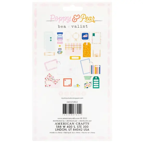 American Crafts Poppy And Pear Stationery Pack-21 Pieces {2}