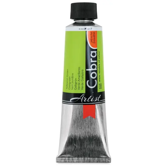 Cobra Artist Water Mixable Oil Paint - Yellowish Green, 150 ml tube {1}