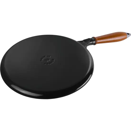 Staub Cast Iron 11-inch Crepe Pan with Spreader & Spatula - Matte Black {6}