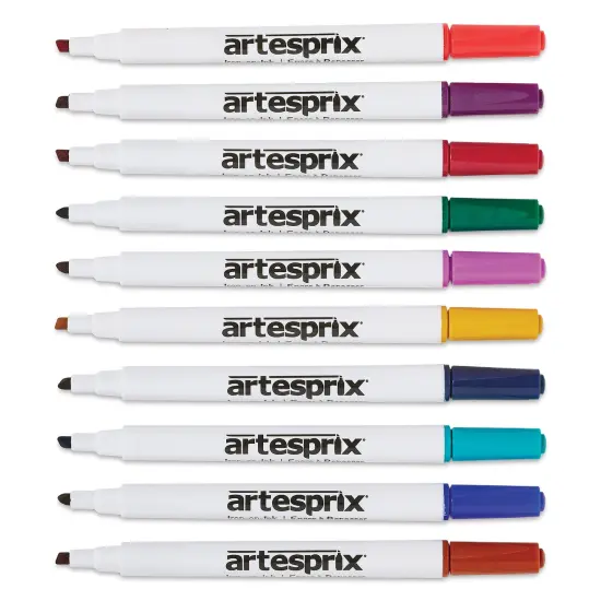 Artesprix Sublimation Markers - Chisel-Tip, Set of 10 Bold Colors {1}