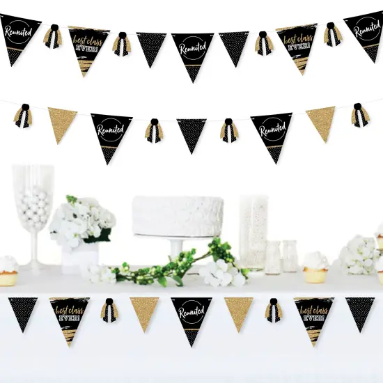 Big Dot of Happiness Reunited - DIY School Class Reunion Party Pennant Garland Decoration - Triangle Banner - 30 Pieces {3}