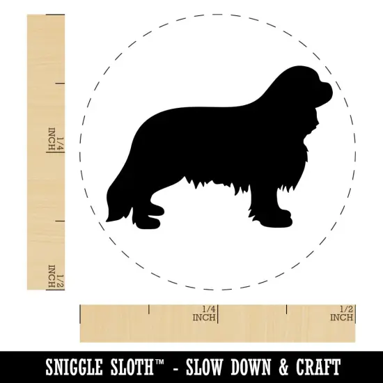 Cavalier King Charles Spaniel Dog Solid Self-Inking Rubber Stamp for Stamping Crafting Planners Purple {1}
