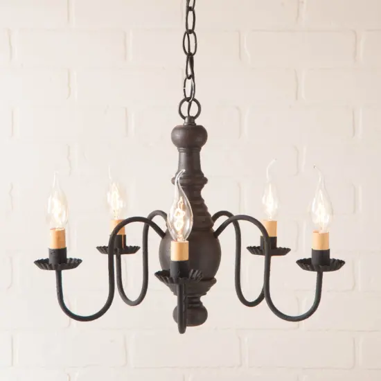 Lancaster Chandelier in Black {3}