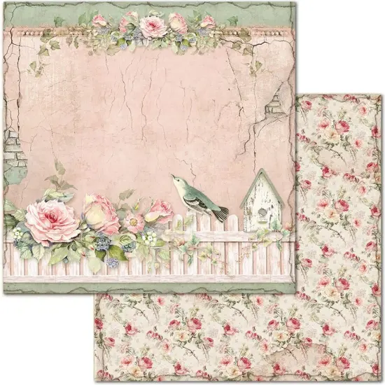 Stamperia Double-Sided Paper Pad 12"X12" 10/Pkg-House Of Roses, 10 Designs/1 Each {6}