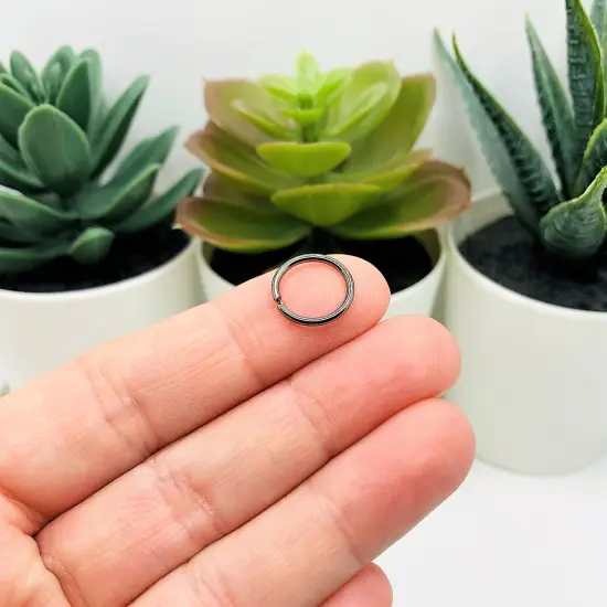 100, 500 or 1,000 Pieces: 12 mm Gunmetal Plated Open Jump Rings, 17g {3}