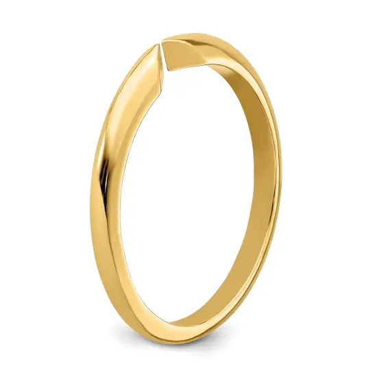 14K Gold 6 Prong Half Round Ring Shank {6}