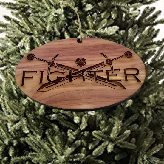 Fighter - Cedar Ornament {3}