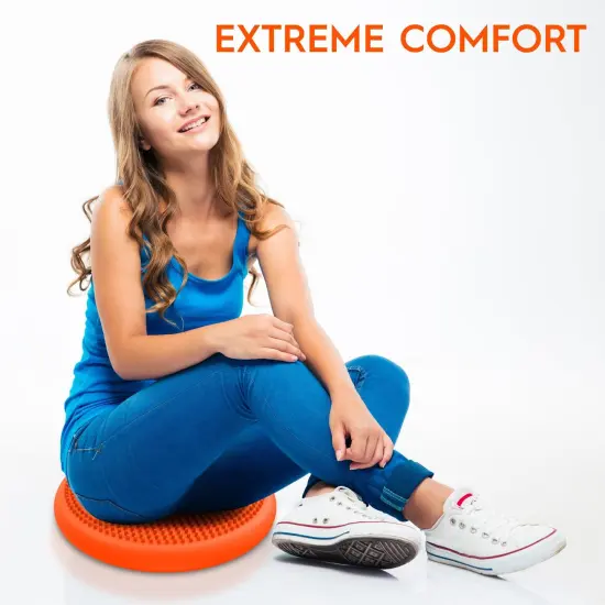 Big Wiggle Seat Sensory Cushion, Orange {3}