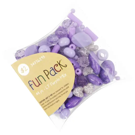 CousinDIY Fun Pack Bead Mix-Light Purple Mix {3}