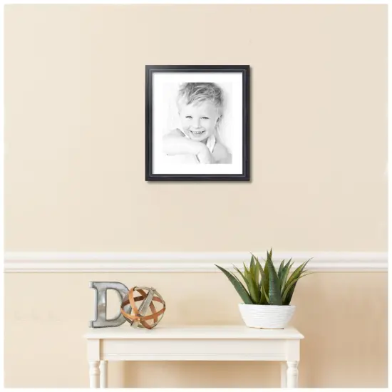 ArtToFrames 16x18" Matted Picture Frame with 12x14" Single Mat Photo Opening Framed in 1.25" Black and 2" Mat (FWM-4083-16x18) {2}