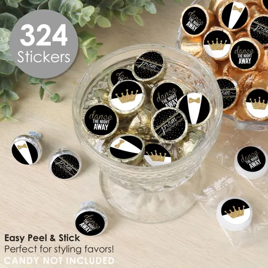 Big Dot of Happiness Prom - Prom Night Party Small Round Candy Stickers - Party Favor Labels - 324 Count {3}