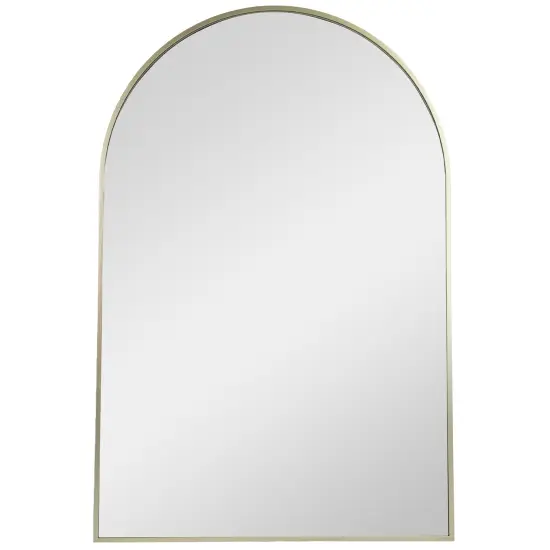 Northlight 36" Gold Framed Modern Arched Wall Mirror {1}
