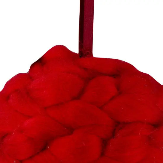 Northlight 5.5" Red Yarn Ball Hanging Christmas Ornament {3}