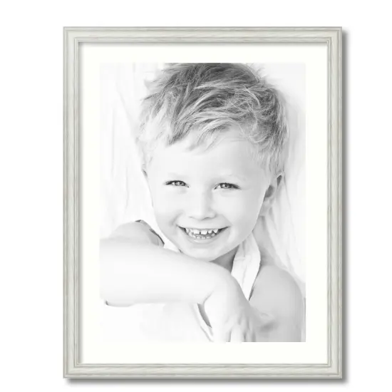 ArtToFrames 21x27" Matted Picture Frame with 17x23" Single Mat Photo Opening Framed in 1.25" White and 2" Mat (FWM-4098-21x27) {4}