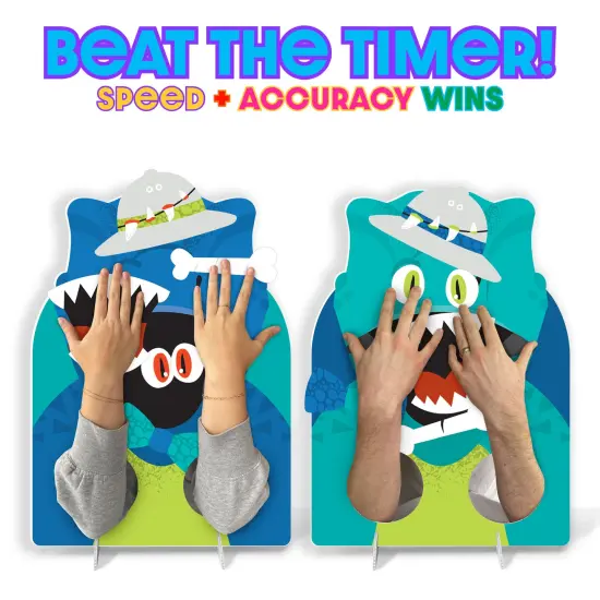 Big Dot of Happiness Roar Dinosaur - Dino Mite Baby Shower or Birthday Activity - 2 Player Build-A-Face Party Game {4}