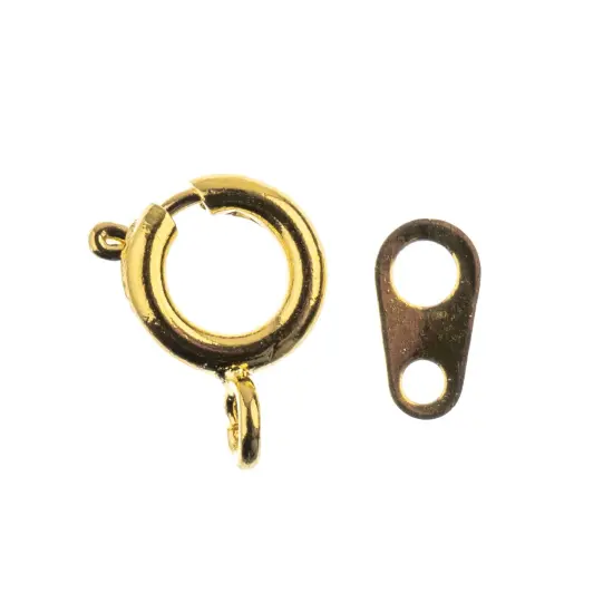 John Bead Spring Ring Set 7mm 20/Pkg-Gold {2}
