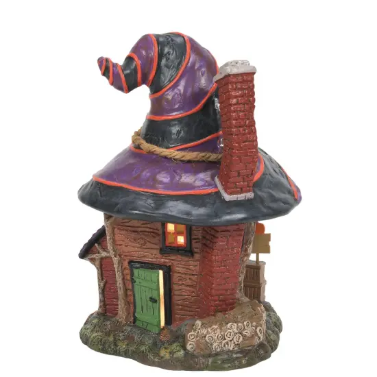 Department 56 Dept. 56 Snow Village Halloween Trixie's Tricks & Treats Lighted Building #6011438 Purple {3}