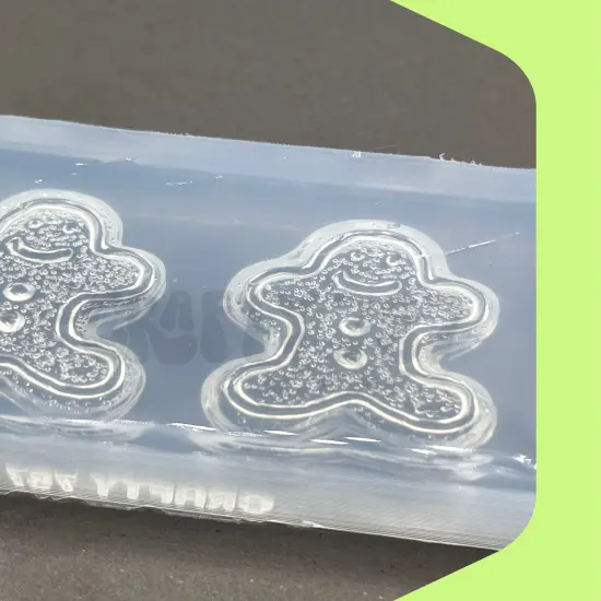 Gingerbread Cookie Silicone Mold, Resin Mold (B13) {4}