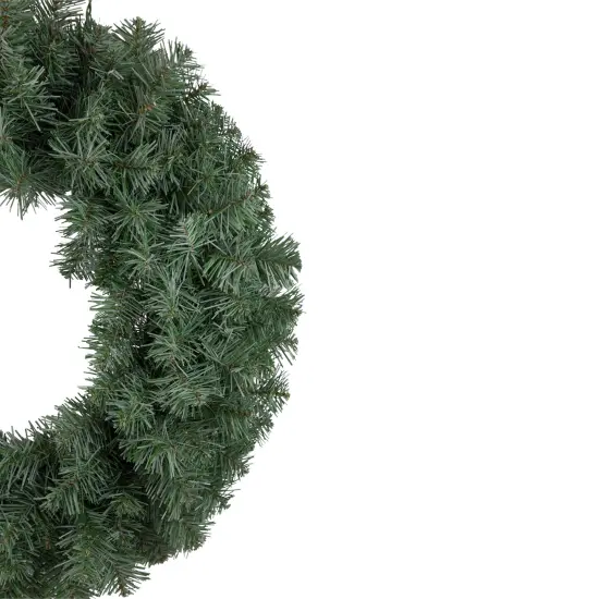 Northlight Colorado Blue Spruce Artificial Christmas Wreath - 24" - Unlit Green {4}