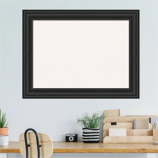 Shipwreck Framed Corkboard, White Cork Black {4}