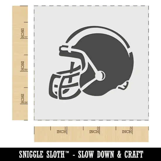 American Football Helmet Sports Wall Cookie DIY Craft Reusable Stencil {5}
