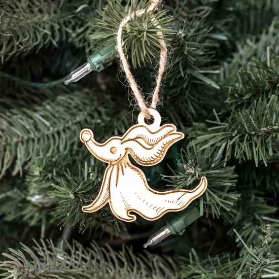 Ornament - Zero - Raw Wood 3x3in {1}