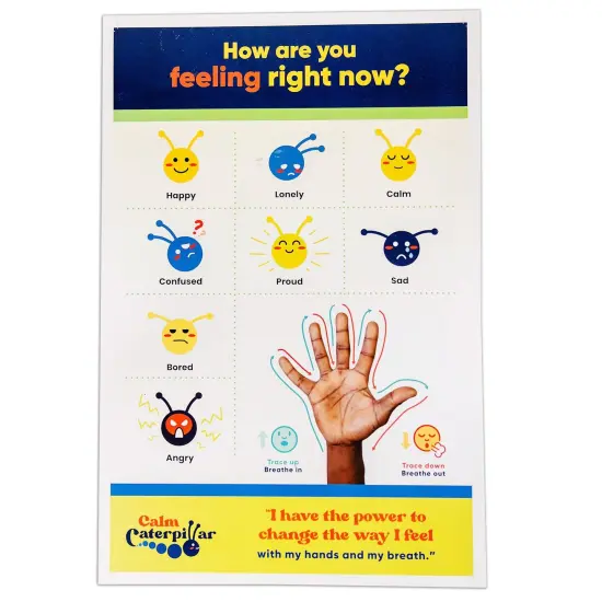 Calm Caterpillar Feelings & Emotions Chart For Kids & Toddlers {1}