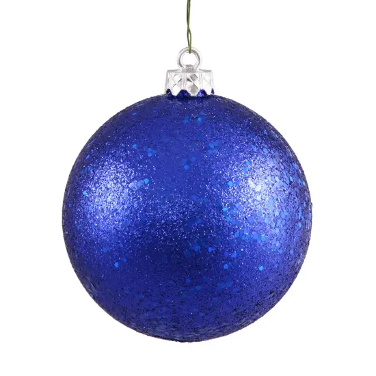 Vickerman 6 in. Cobalt Blue Ball Christmas Ornament {1}