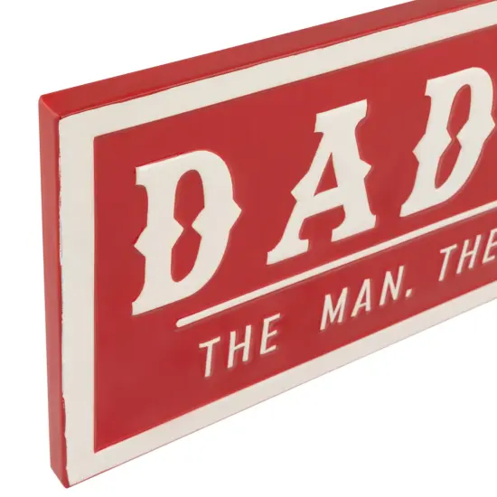 Northlight Dad's BBQ Metal Wall Sign - 23" - Red {6}