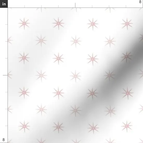 Various Fabrics by the Yard or Fat Quarter Pink White Small Scale Geometric Classic Kitsch Star Retro Vintage Custom Printed Fabric by Spoonflower {4}