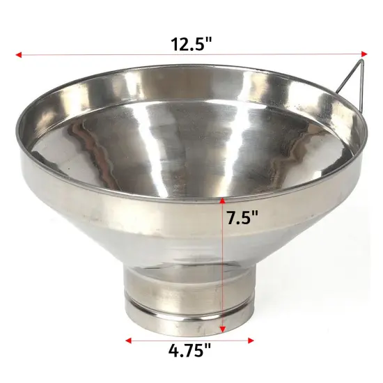 Milk Strainer with Screen and Lock, Stainless Steel, Fits Large Milk Cans, 5 Qt Capacity {5}
