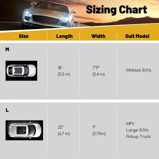 Costway Garage Floor Mat Non-Slip Containment Mat for Waterproof Protection Black Middle/Large {9}