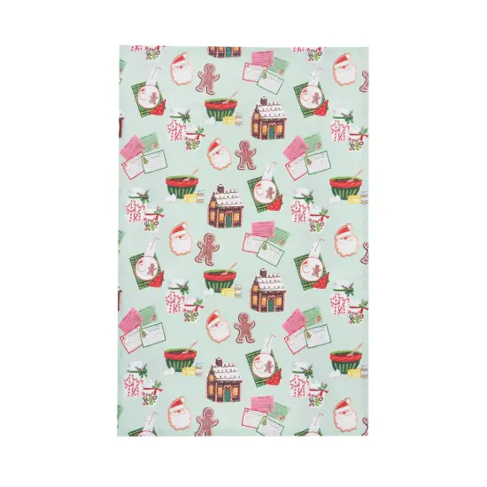 Christmas Cookie Toss Printed Kitchen Towel {1}