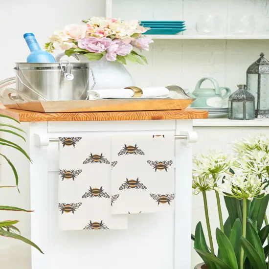 Bumble Bee Printed Cotton Kitchen Towel {4}