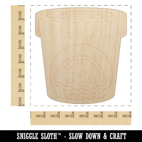 Carton Pint Gallon of Ice Cream Dessert Unfinished Wood Shape Piece Cutout for DIY Craft Projects {1}